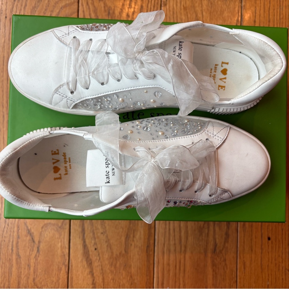 Kate Spade Tori Crystal Embellished Sneakers